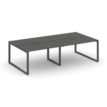 Рабочая станция 2-х сторонняя SN-6O.DRS-034 (3160х1232х750) (Антрацит/Металл Антрацит)