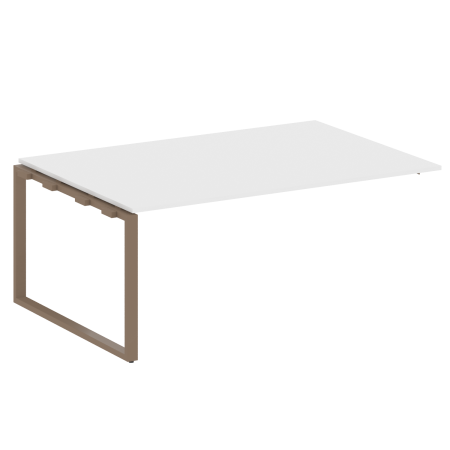 Проходной наборный элемент переговорного стола Metal System Style БО.ППРГ-5 1800x1235x750 (Белый/Мокко металл)