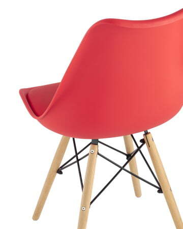 Стул Eames Soft красный (Стул Freames красный) Стул Eames Soft красный (Стул Freames красный)