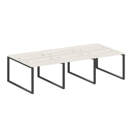 Рабочая станция Metal System Style БО.СМ-6.1 3000x1475x750 (Дуб Наварра/Антрацит металл)