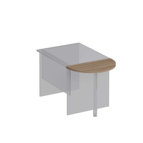Приставка к столу без опоры Комфорт К 201 600x400x25 (Дуб шамони темный)