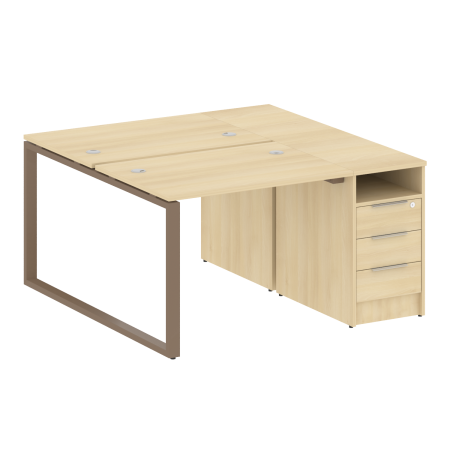 Рабочая станция Metal System Style БО.РС-СТП-2.1 1412x1475x750 (Акация/Мокко металл)