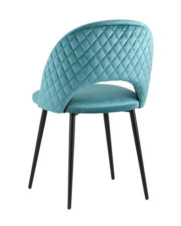 Стул Меган велюр с ромбами сине-зеленый (Стул Меган сине-зеленый)