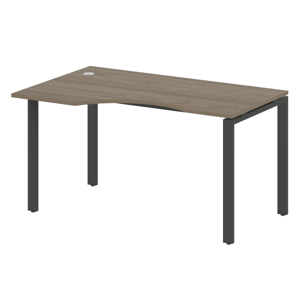 Стол криволинейный левый Metal System Style БП.СА-2 Л 1400x900x750 (Вяз/Антрацит металл) Стол криволинейный левый Metal System Style БП.СА-2 Л 1400x900x750 (Вяз/Антрацит металл)