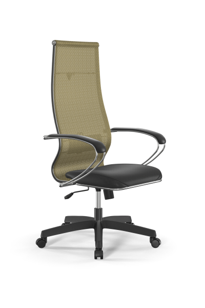 Кресло для руководителя Метта Sit 10 B1-163K - T+Extra /Km00/Wm12/K1cL(M09.B02.G15.W01) (Золотой | Черный)