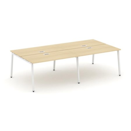 Рабочая станция 2-х сторонняя SN-4A.DRS-054 (3160х1632х750) (Акация Лорка/Металл Белый)