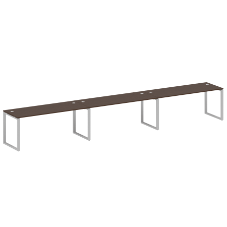 Рабочая станция Metal System Style БО.СМ-3.5 5400x720x750 (Венге Цаво/Серый металл)