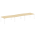 Переговорный стол 3 столешницы Metal System Style БП.ПРГ-3.5 5400x1235x750 (Дуб Наварра/Мокко металл) Переговорный стол 3 столешницы Metal System Style БП.ПРГ-3.5 5400x1235x750 (Дуб Наварра/Мокко металл)