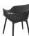 Стул Crocus с подушкой черный (Стул пластиковый Crocus черный)