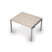 6МПН.502 Бенч-система для переговорных столов, начальный модуль (1200x1000x750) (Шамони светлый/Алюминий матовый)