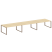 Переговорный стол 3 столешницы Metal System Style БО.ПРГ-3.5 5400x1235x750 (Дуб Наварра/Мокко металл) Переговорный стол 3 столешницы Metal System Style БО.ПРГ-3.5 5400x1235x750 (Дуб Наварра/Мокко металл)