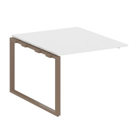 Проходной наборный элемент переговорного стола Metal System Style БО.ППРГ-1 1000x1235x750 (Белый/Мокко металл)