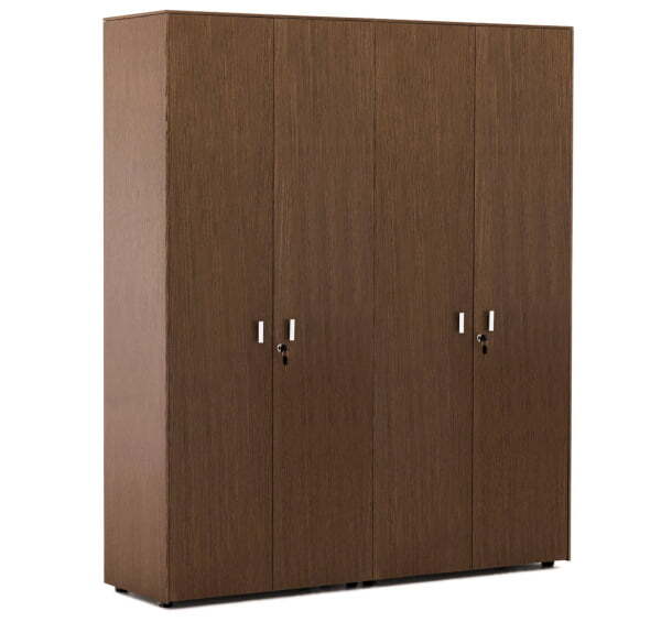EXE Шкаф для бумаг с гардеробом 101 727 (Орех/Хром) EXE Шкаф для бумаг с гардеробом 101 727 (Орех/Хром)