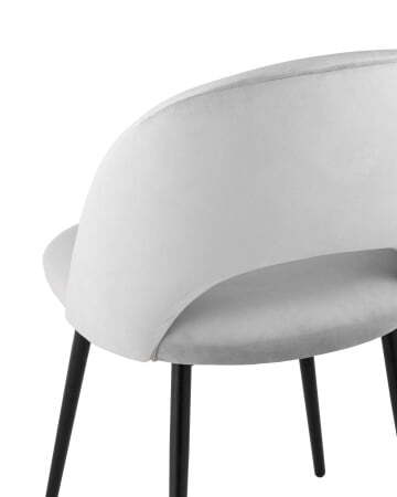 Стул Меган велюр светло-серый (Стул Меган светло-серый) Стул Меган велюр светло-серый (Стул Меган светло-серый)