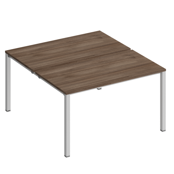 Рабочая станция на металлокаркасе КФ (2х140) Комфорт КФ К.1145 1400x1540x750 (Дуб шамони темныйСерый) Рабочая станция на металлокаркасе КФ (2х140) Комфорт КФ К.1145 1400x1540x750 (Дуб шамони темныйСерый)