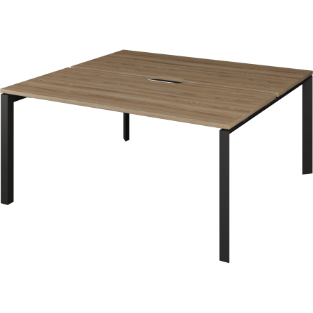 Бенч двойной на 2 рабочих места Аргентум-МП НТМП.П.Б2-120 1200x1496x750 (Дуб сафари/Антрацит)