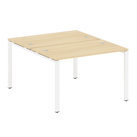 Рабочая станция Metal System Style БП.РАС-СП-2.2 1200x1475x750 (Акация/Белый металл)