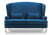 Диван 2-местный Grand (1670x830x1180) Голубой (Голубой)