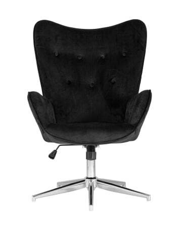 Кресло Филадельфия велюр черный (Стул-кресло Филадельфия черный)