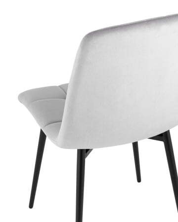 Стул Одди велюр светло-серый (Стул Одди светло-серый) Стул Одди велюр светло-серый (Стул Одди светло-серый)