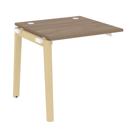 Наборный элемент рабочей станции на деревянных опорах Onix Wood OW.1.NRS-0.8 780x800x750 (Дуб Аризона/Дуб Светлый)