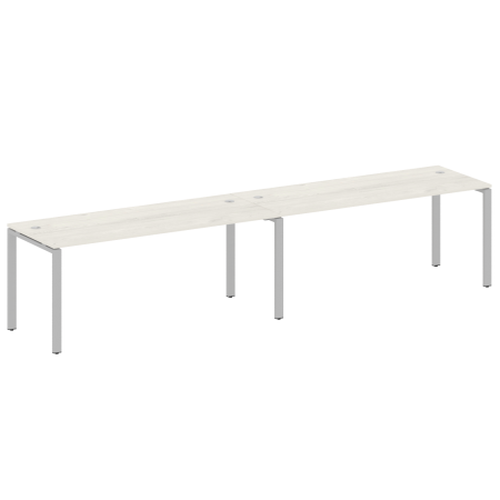 Рабочая станция на 2 раб.места Metal System Style БП.СМ-2.5 3600x720x750 (Дуб Наварра/Серый металл)