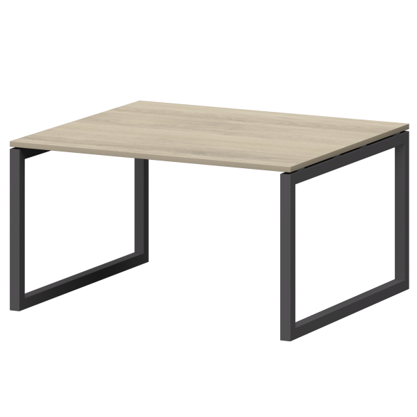 Стол переговорный на металлокаркасе Смарт СМСП-О-14.123.Пр50 1400x1236x750 (Кронберг/Антрацит)