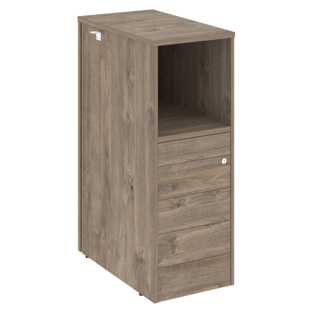 Тумба 5 ящиков TIP-ON завершающая, правая Onix O.R-TV-5TIPR 436x767x1185 (Тиквуд Темный)
