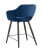 Стул полубарный Саймон велюр тёмно-синий (Стул полубарный Саймон темно-синий)