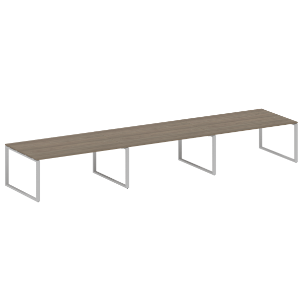 Переговорный стол 3 столешницы Metal System Style БО.ПРГ-3.5 5400x1235x750 (Вяз/Серый металл) Переговорный стол 3 столешницы Metal System Style БО.ПРГ-3.5 5400x1235x750 (Вяз/Серый металл)