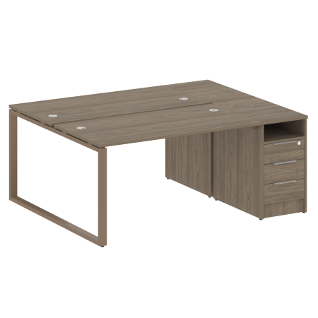 Рабочая станция Metal System Style БО.РС-СТП-2.3 1812x1475x750 (Вяз/Мокко металл)
