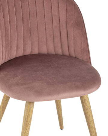 Стул Лион Страйпс велюр розовый (Стул Лион розовый)