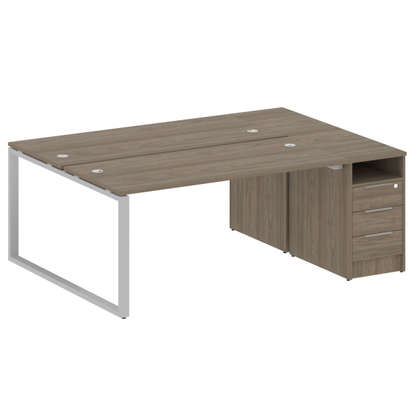 Рабочая станция Metal System Style БО.РС-СТП-2.4 2012x1475x750 (Вяз/Серый металл) Рабочая станция Metal System Style БО.РС-СТП-2.4 2012x1475x750 (Вяз/Серый металл)