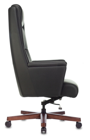 Кресло руководителя _DUKE черный кожа крестов. металл/дерево (Черный) Кресло руководителя _DUKE черный кожа крестов. металл/дерево (Черный)