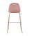 Стул барный Валенсия велюр пыльно-розовый золотые ножки (Стул барный Валенсия пыльно розовый)