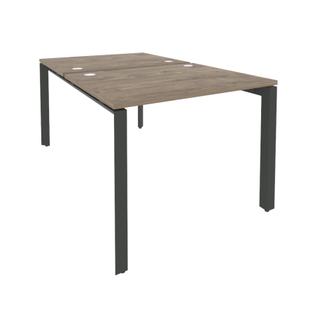 Рабочая станция на П-образном м/к Onix O.MP-D.RS-2.1.8 980x1635x750 (Тиквуд Темный/Черный металл)