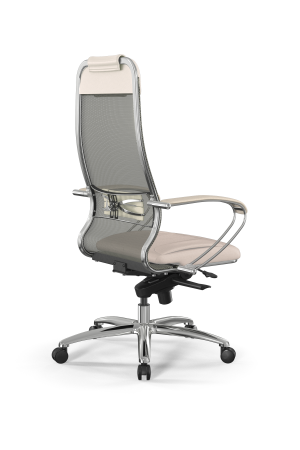 Кресло для руководителя Метта Samurai L1-2K - TS+Infinity /Uc00/Wm06/K2cL(M06.B31.G04.W03) (Молочный)
