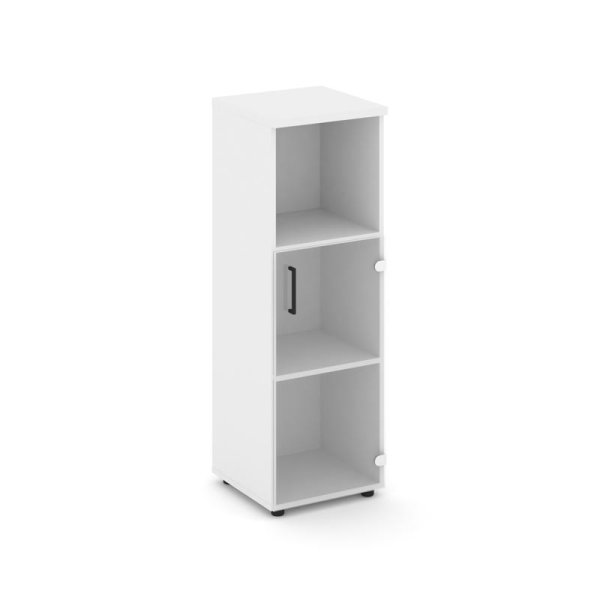 Шкаф средний узкий SN.STU.E-202(R) (400х400х1203) (Белый/Прозрачный) Шкаф средний узкий SN.STU.E-202(R) (400х400х1203) (Белый/Прозрачный)
