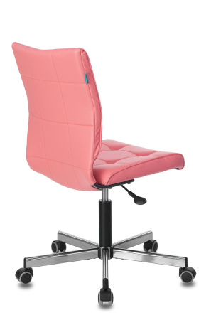Кресло Бюрократ CH-330M/PINK без подлокотников розовый Lincoln 205 искусственная кожа крестовина мет (Компьютерное кресло CH-330M розовый)