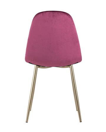 Стул Валенсия велюр бордо золотые ножки (Стул Валенсия бордовый)