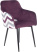 Кресло CH-380F сливовый Italia 23 зигзаг на ножках металл (Фиолетовый) Кресло CH-380F сливовый Italia 23 зигзаг на ножках металл (Фиолетовый)
