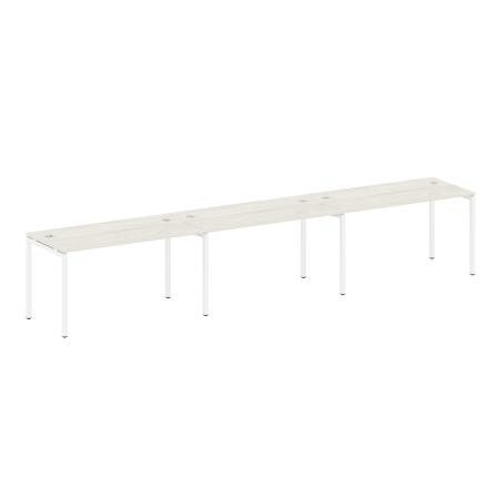 Рабочая станция на 3 раб. места Metal System Style БП.СМ-3.3 4200x720x750 (Акация/Антрацит металл)