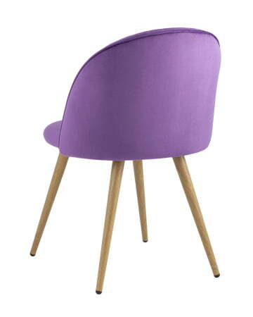 Стул Лион Страйпс велюр лиловый (Стул Лион лиловый)