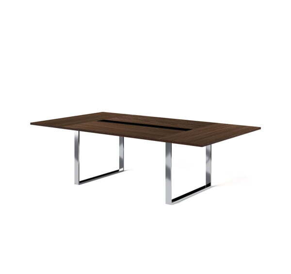 EXE Стол для переговоров L256 101 910 (Орех/Хром металл)