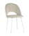 Стул Меган велюр с ромбами бежевый белые ножки (Стул Меган бежевый)