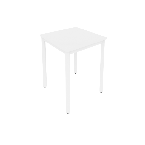 Стол письменный на металлокаркасе Slim С.СП-1.1 600x600x750 (Белый/Белый металл)