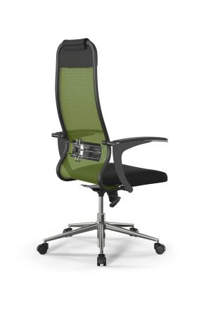 Кресло для руководителя Метта Sit 10 B1-111U - X2+UMF(X1) /Ub00/Wh00/U0mL-b(M09.B23.G18.W01) (Зеленый | Черный)