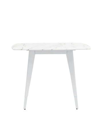 Стол обеденный Ричмонд 100*100 белый стеклянный (Стол обеденный Ричмонд белый)