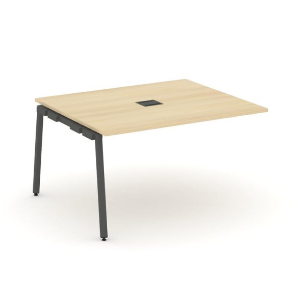 Проходной наборный элемент переговорного стола SN-4A.NSPRG-034 (1580х1180х750) (Акация Лорка/Металл Антрацит)