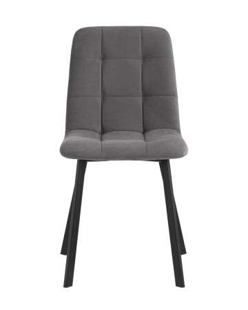 Стул Oliver Square велюр темно-серый (Стул Oliver темно-серый)